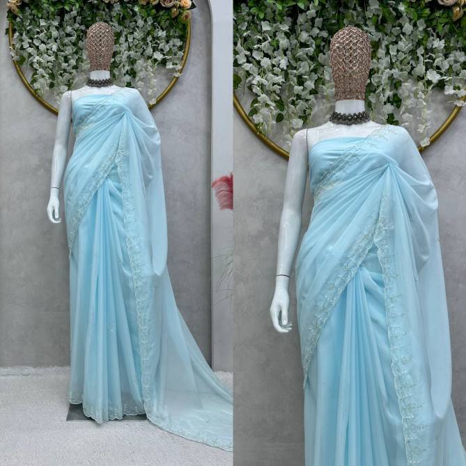 Harika By Krishi Hand Work With Cut Work Party Wear Sarees Wholesale Price In Surat